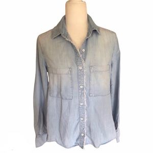 Anthropologie Cloth & Stone Chambray Shirt
